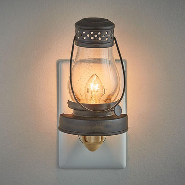 Lantern With Glass Night Light - Park Designs - The Fox Decor